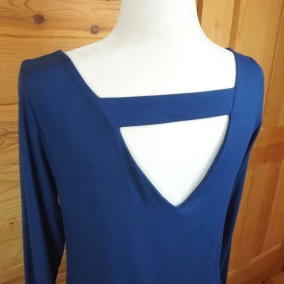 Eileen Fisher Deep Blue Midi Dress Size Small - Picture 8 of 10